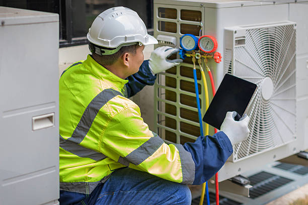 Professional Hvac technician working in Marshall, NC